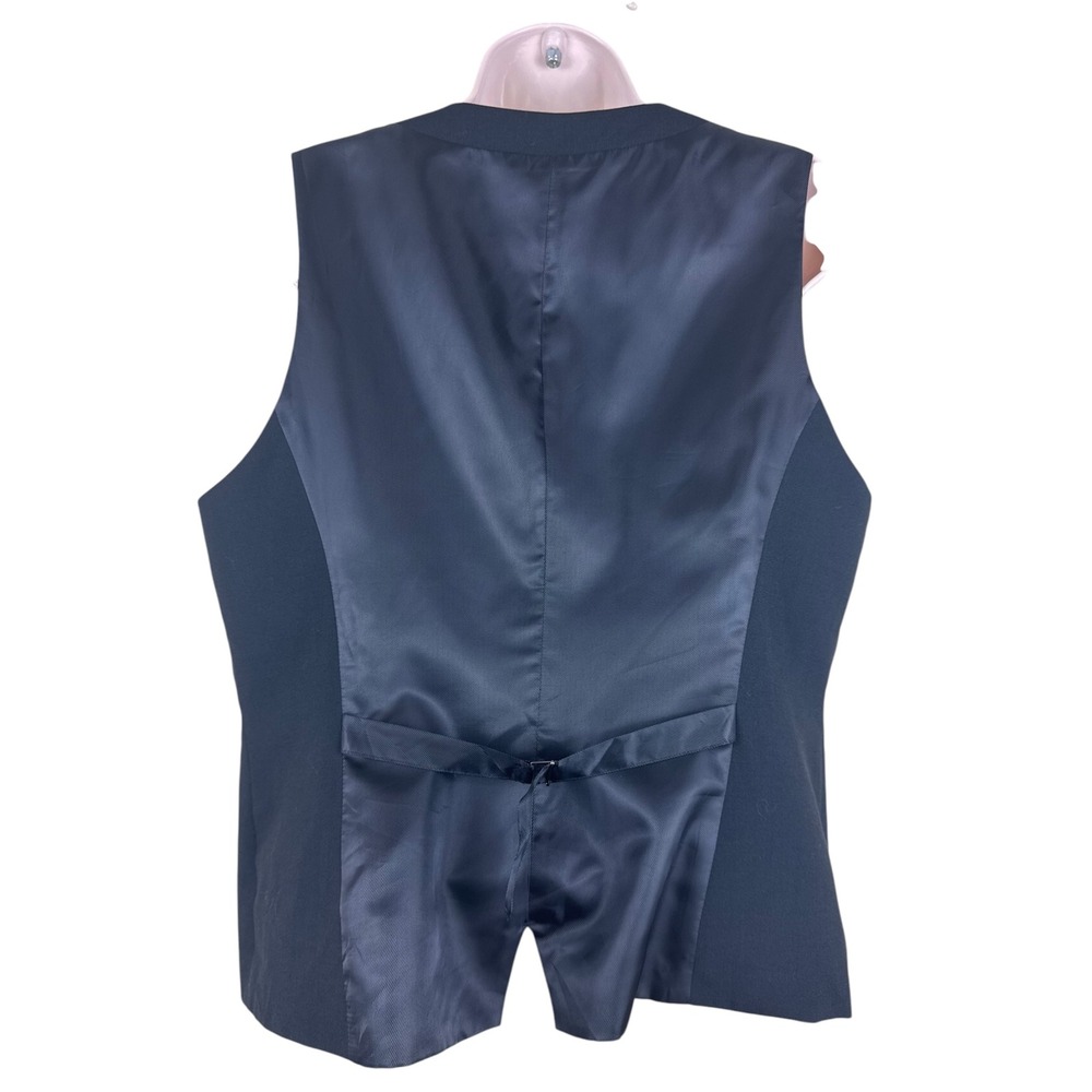 Design Collective Black Wool Blend Tailored Suit Vest Waistcoat Women's L - Picture 3 of 6